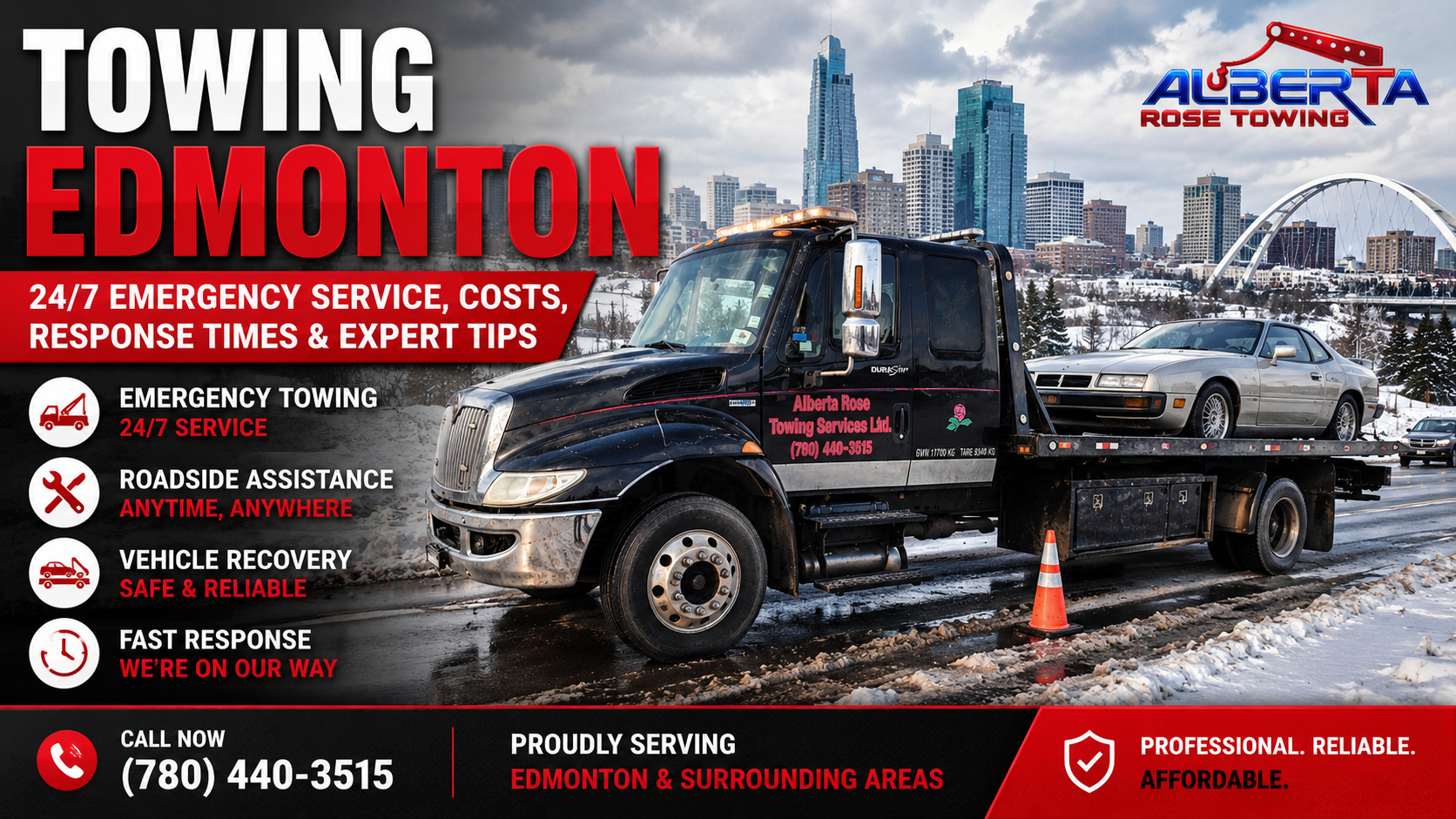 Towing Edmonton fast and reliable service