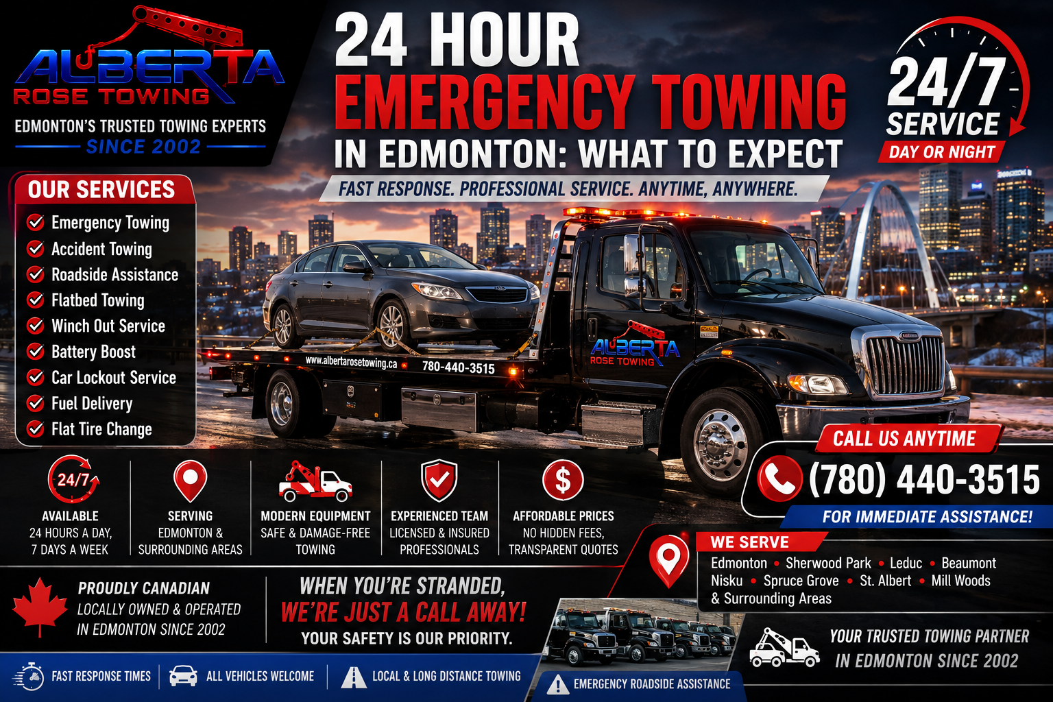 24 Hour Emergency Towing in Edmonton