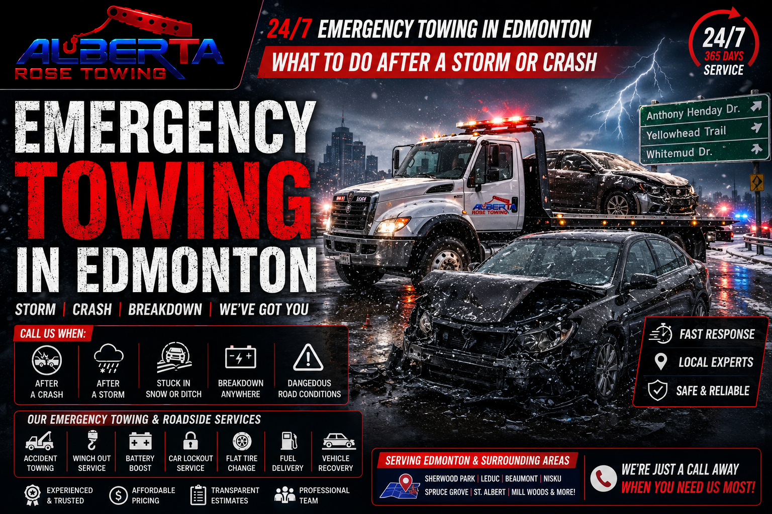 emergency towing in edmonton